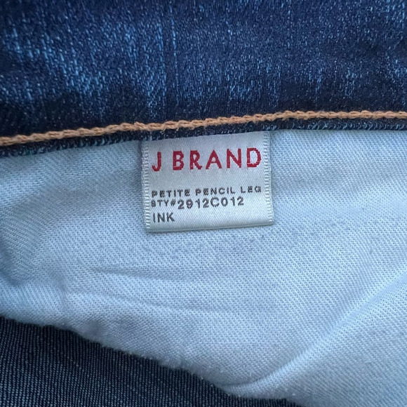 J Brand Womens Petite Pencil Leg Skinny Jeans Blue Mid Rise Pockets Denim 26 - Picture 8 of 9